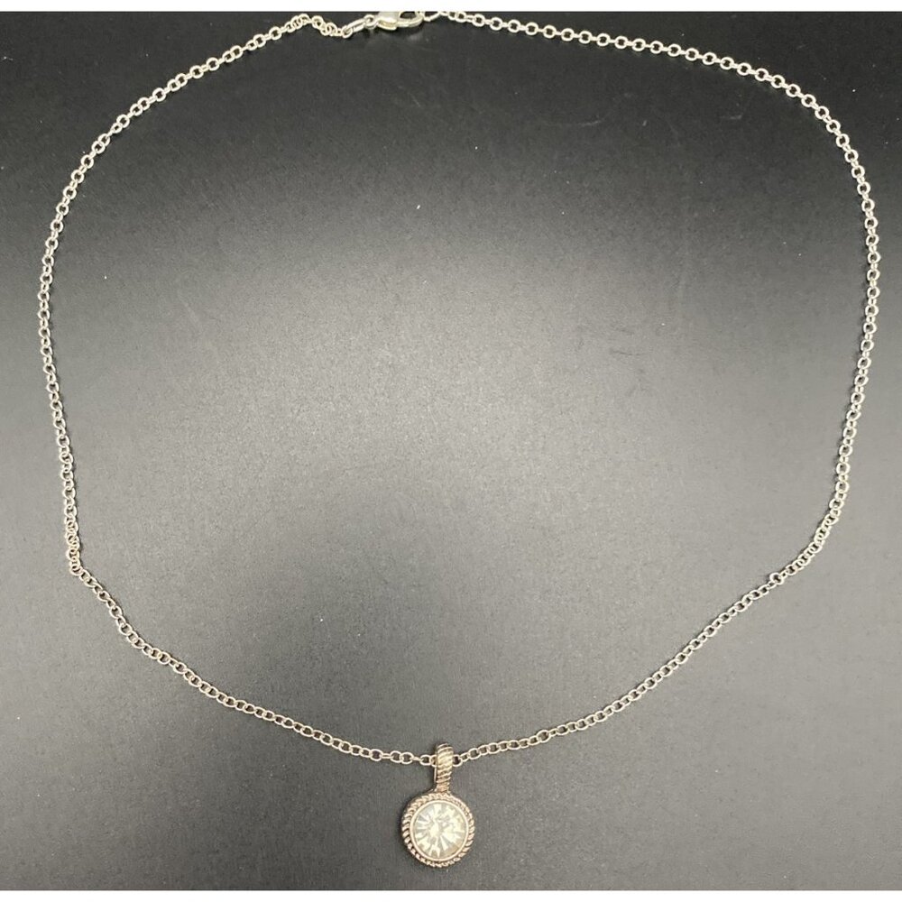 Vtg Roman RMN Necklace Interchangeable 7 Pendant Green Purple Yellow Pink Box - Picture 4 of 13